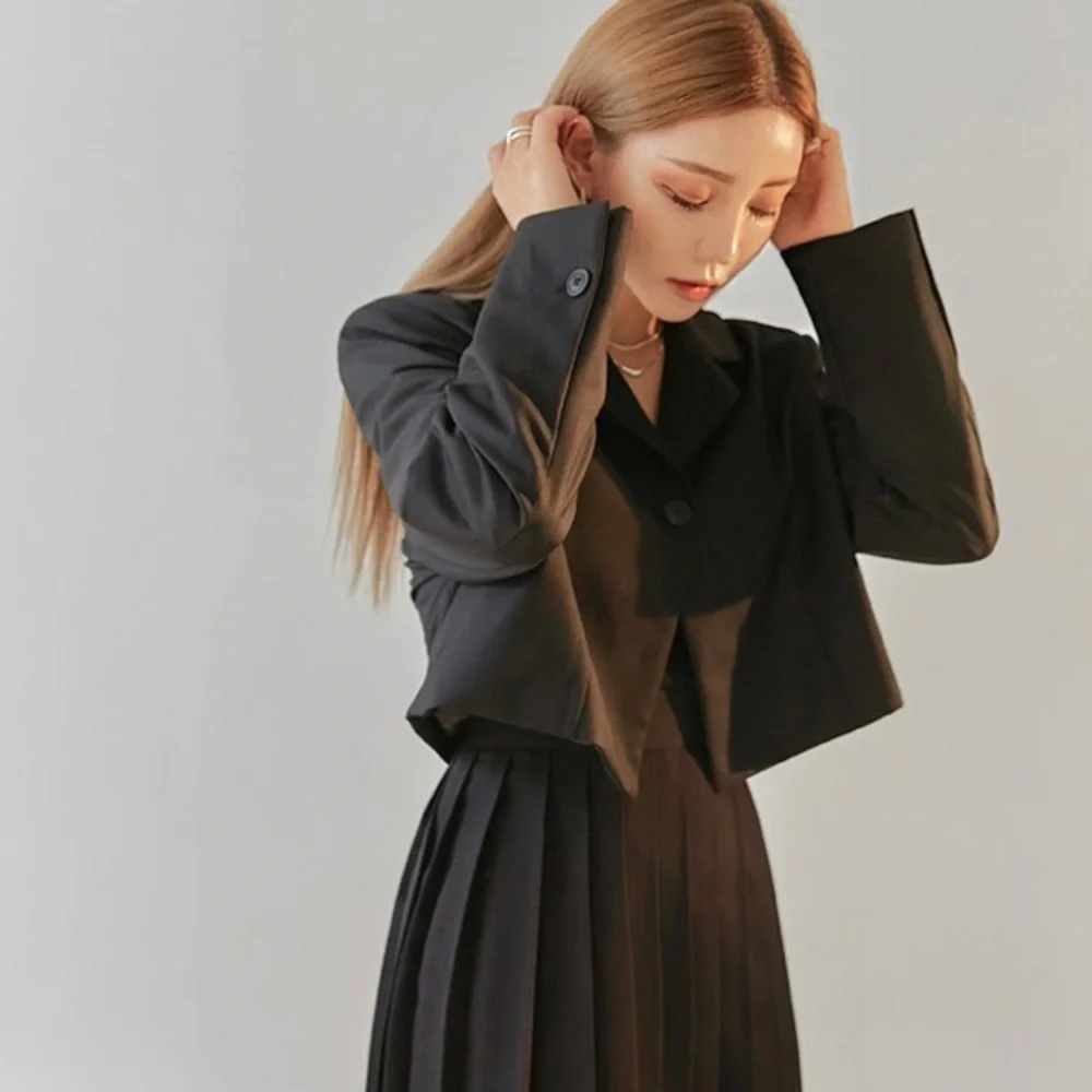 Ralph Lauren Cropped Cotton Silk Blazer - Picture 15 of 16